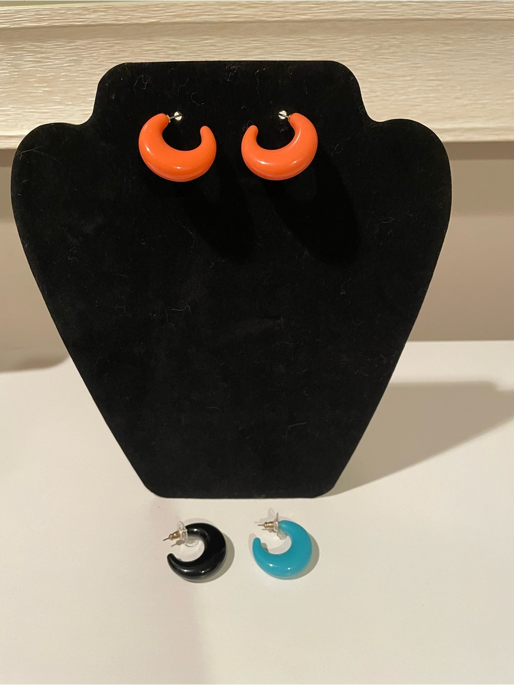 Joan Rivers Crescent Hoop Earrings